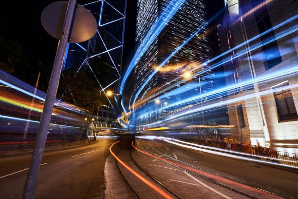 istock lighting tail with cityscape hong kong building 1252833035