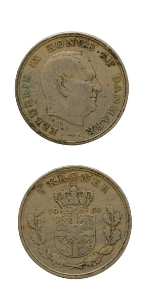 istock 5 Kroner Coin in1960.  Isolated On White Background, Denmark 1252833072