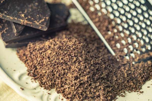 Cake with grated chocolate