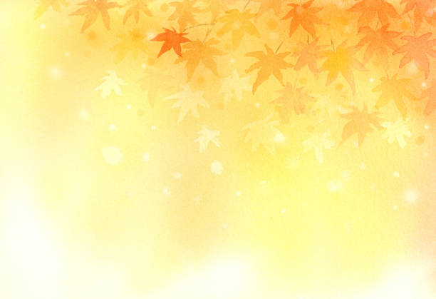 акварея иллюстрация осеннего фона. - autumn stock illustrations