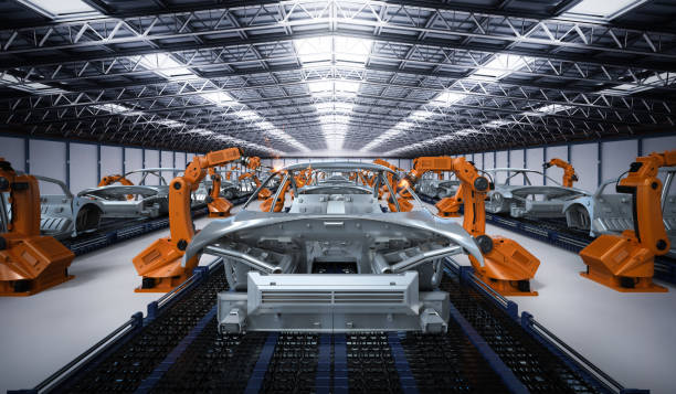 istock Automation aumobile factory 1252855008