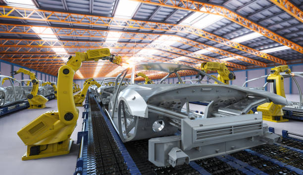 istock Automation aumobile factory 1252855013
