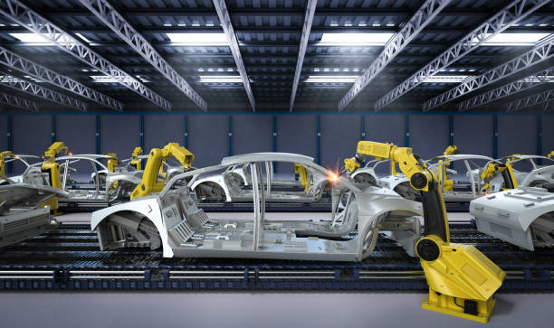 istock Automation aumobile factory 1252855014