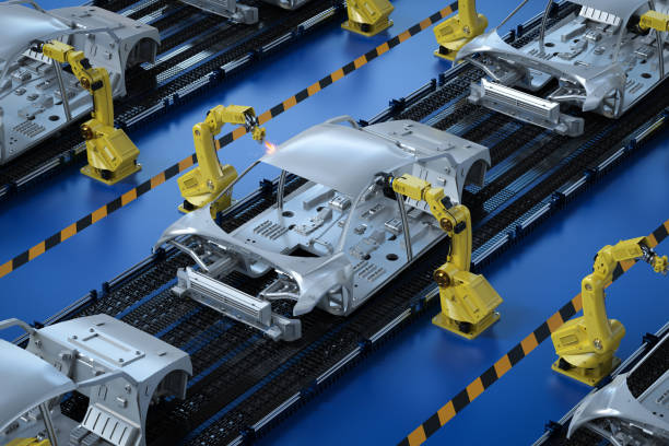istock Automation aumobile factory 1252855017