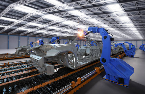 istock Automation aumobile factory 1252855022