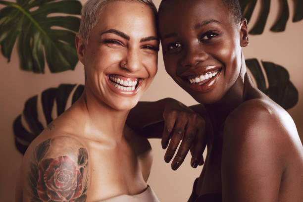 istock Beautiful multi-ethnic women smiling together 1252858038
