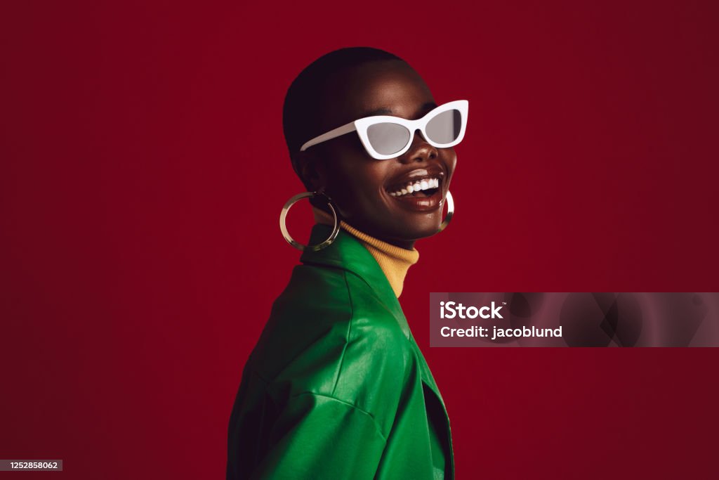 Fashionable Ladies Sunglasses On Plain Background With Copy Space For Text  Stock Photo - Download Image Now - iStock