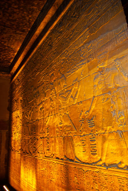 istock Pharaonic wall, Pharaonic drawing ,Luxor temple 1252860878