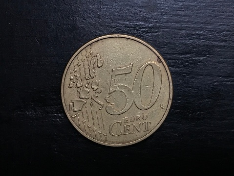 Bulgarian Lev coin obverse and reverse, stotinka