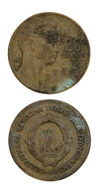 istock 20 Dinar Yugoslavia Coin Isolated On The White Background 1252864665