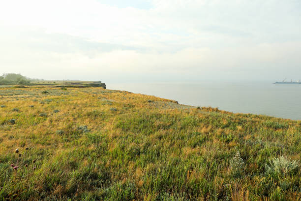 Cliffs. Scenic nature along the Black sea