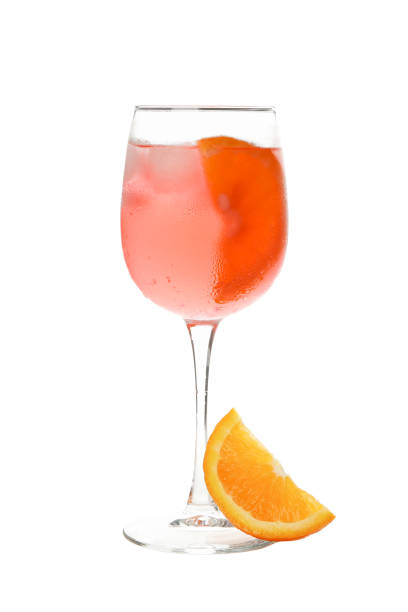 istock Spritz cocktail isolated on white background. Summer drink 1252867378