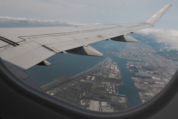 istock The view from the airplane window. 1252870726
