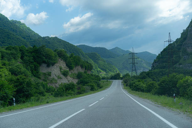 Highway leading to the mountains
