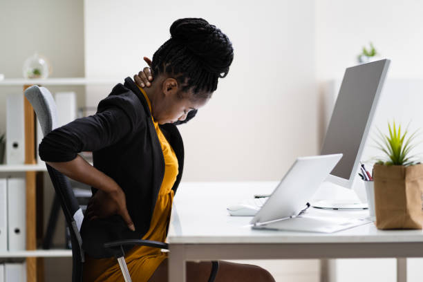 istock Back Pain Bad Posture Woman Sitting 1252883006