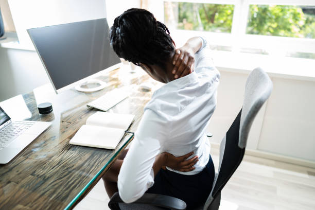 istock Back Pain Bad Posture Woman Sitting 1252883383