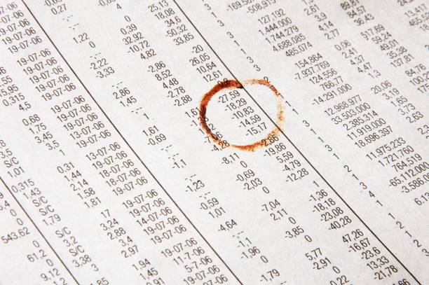 istock Close View of sheet accounts 1252888858