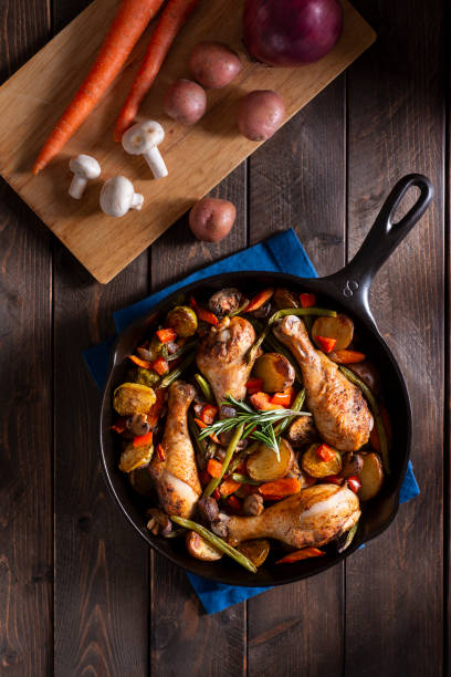 istock Skillet Chicken and Vegetables 1252890170