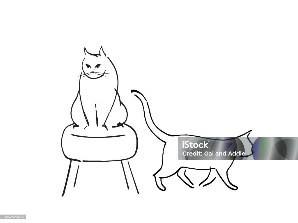 Vetores de Conjunto De Gatos Fofos De Desenho Animado Vetor e mais imagens  de Gato doméstico - Gato doméstico, Amizade, Animal - iStock