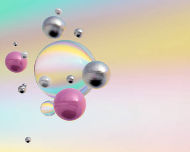 istock Glossy metal glass spheres 1252898624