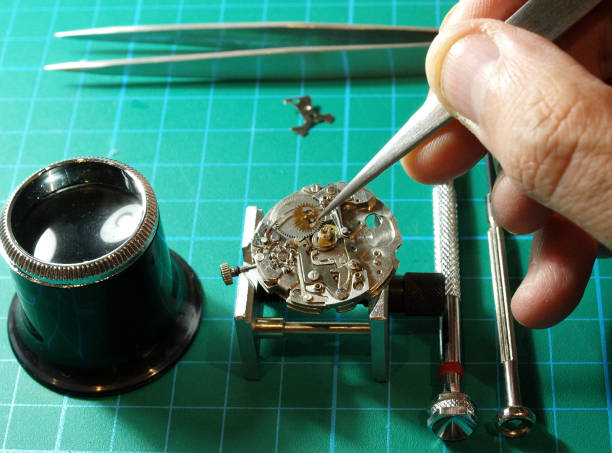 istock close up of vintage chronograph 1252900577