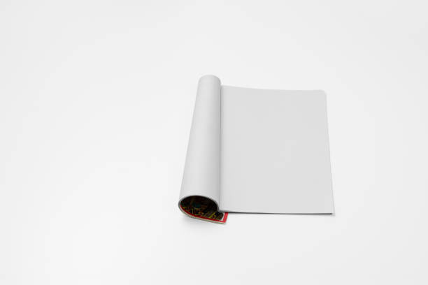 istock Mock-up magazine, newspaper or catalog isolated on white background. 1252922495