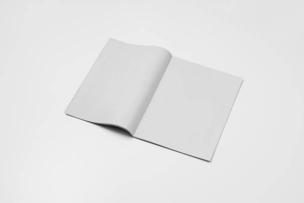 istock Mock-up magazine, newspaper or catalog isolated on white background. 1252922504