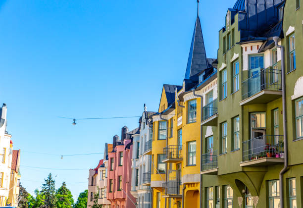 istock Helsinki Colorful facades , Finland 1252922601