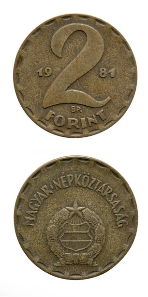 istock 2 Forint Coin On White Background 1252925479