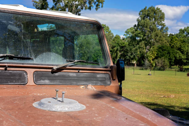istock Abandoned Four Wheel Drive Car 1252926684