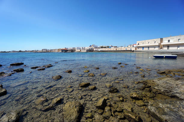 Panoramic view of the marine of Casalabate, Lecce, Italy