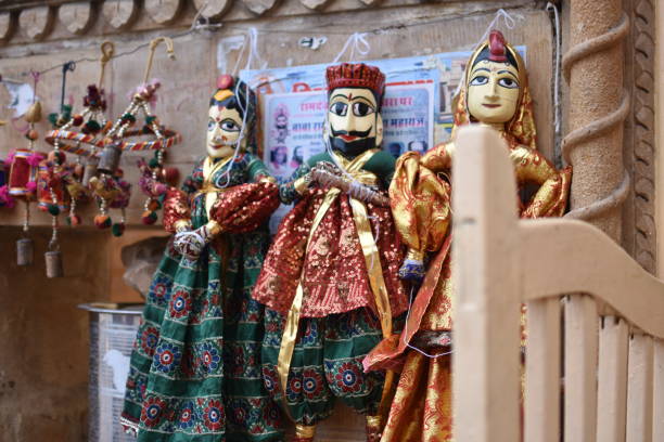 istock puppet doll or Kathputli is a string puppet theatre, native to Rajasthan, India 1252937591