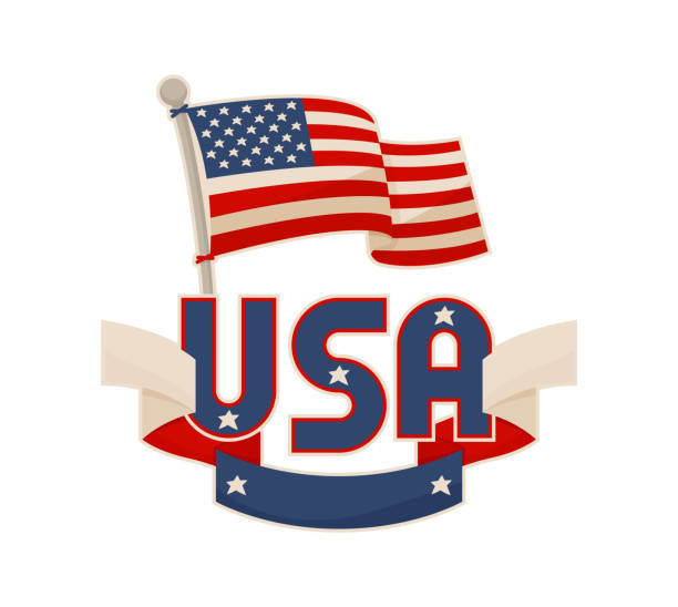 istock USA National Symbols Vector Color Illustration 1252943124