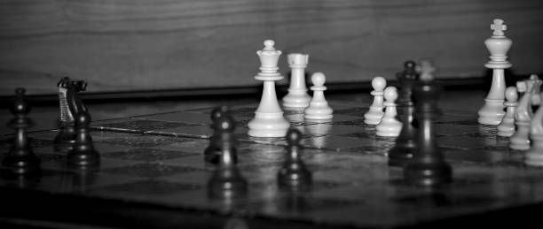 istock Chess photographed on a chessboard 1252947731