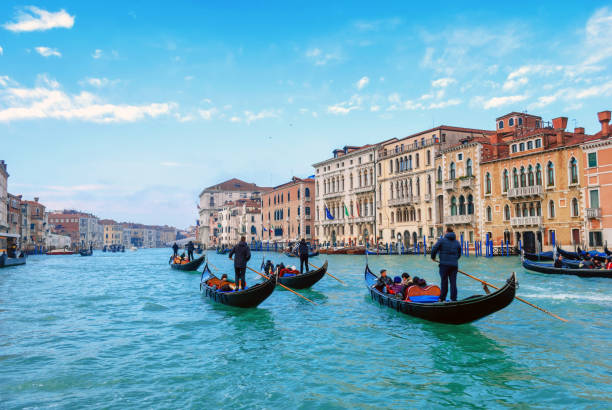 Gondolas in Venice - fotografia de stock