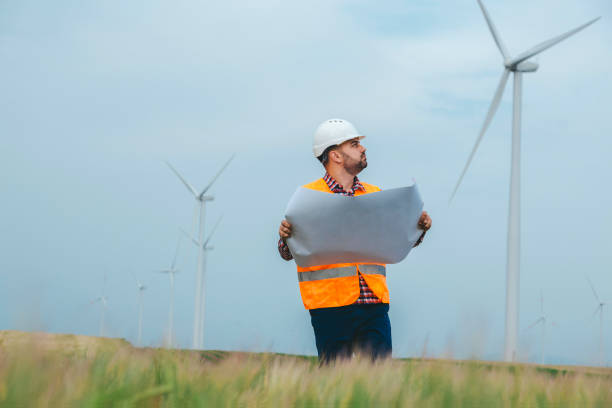 istock Engineer of Wind Turbine 1252953781