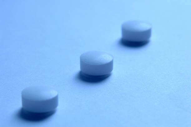 istock Pills in a row, Close Up 1252960419