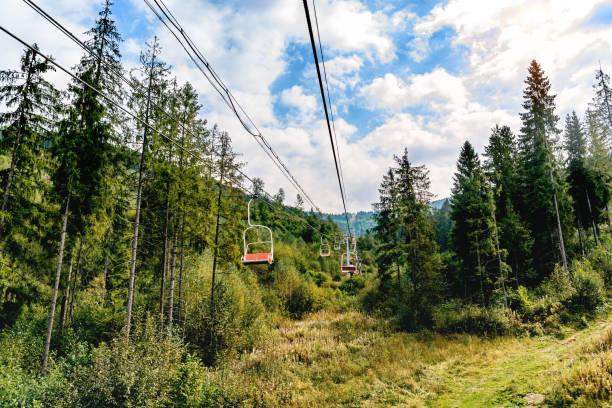 istock The cable car to the mountain 1252975545
