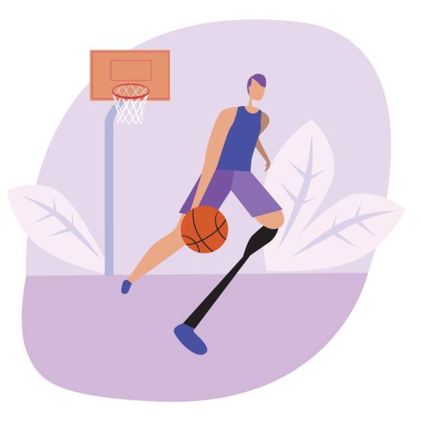 istock A young man with a prosthetic leg plays baseball, flat stock vector illustration with a guy player as a concept of inclusion of people with a prosthesis 1252976112