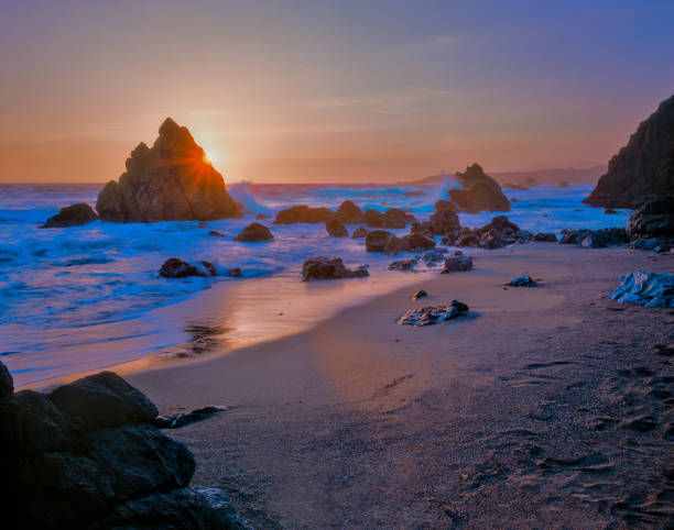 istock Sonoma Coast's brilliant sunset at the shoreline. 1252987313