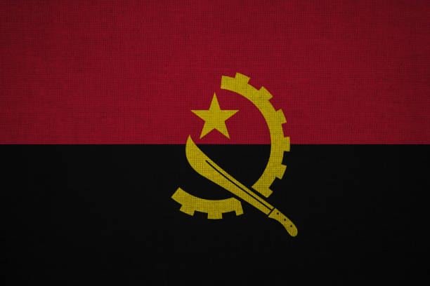 Pencil, Flag of Angola and check mark on paper sheet