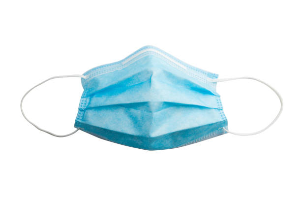istock Medical protective mask on white background 1252997844