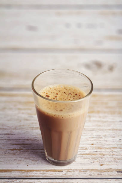 istock Cup of Tea on wooden table 1253001061