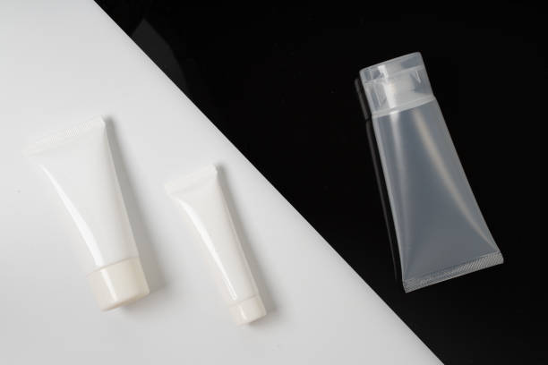 istock white realistic glossy cosmetic tubes on back and white 1253012914