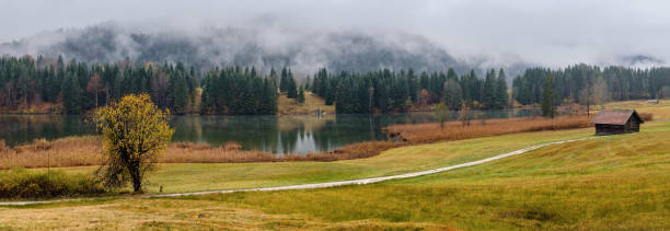 istock Alpine autumn lake Geroldee or Wagenbruchsee, Germany 1253012933