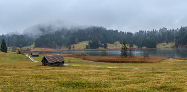 istock Alpine autumn lake Geroldee or Wagenbruchsee, Germany 1253015812