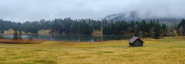 istock Alpine autumn lake Geroldee or Wagenbruchsee, Germany 1253015988