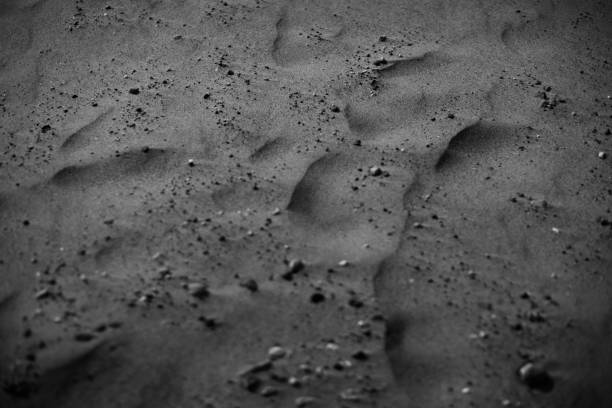 istock Black and white landscape, texture of earth,background 1253025485