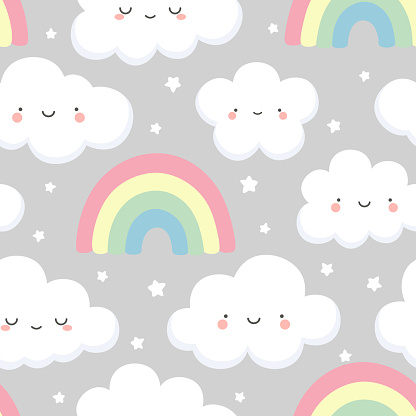 Ilustración de Patrón De Nube Lindo Fondo De Dibujos Animados Nube Arco Iris Y Estrellas Patrón Sin Costuras y más Vectores Libres de Derechos de Abstracto - iStock Ilustración de Patrón De Nube Lindo Fondo De Dibujos Animados Nube Arco Iris Y Estrellas Patrón Sin Costuras y más Vectores Libres de Derechos de Abstracto - iStock