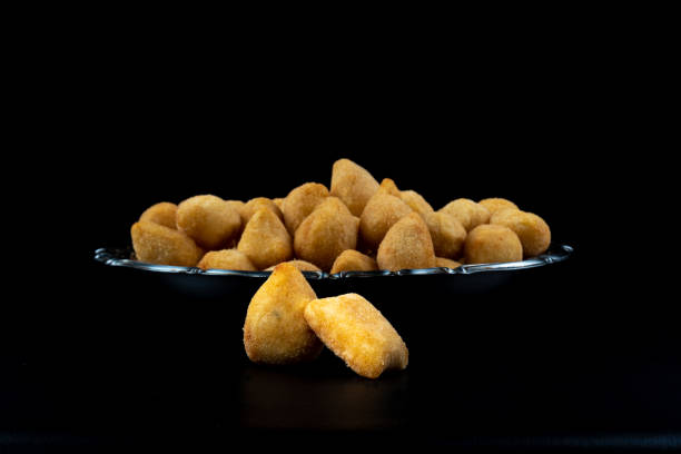 istock fried party snacks arranged on a stainless steel plate with black background 1253040234
